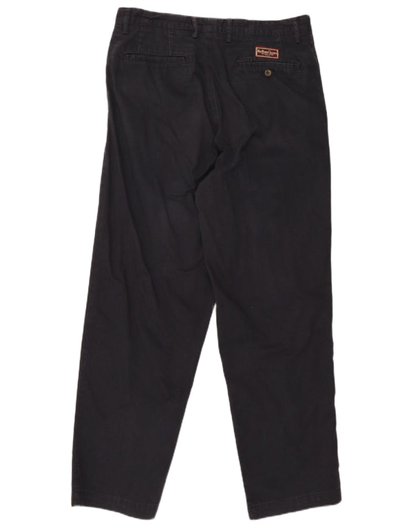 Pantaloni chino drepți pentru bărbați Marlboro Classics EU 52 XL W38 L31 bleumarin