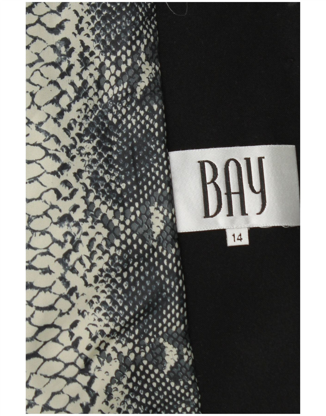 Jachetă pentru femei Bay, cu 1 nasture, din poliester negru, UK 14