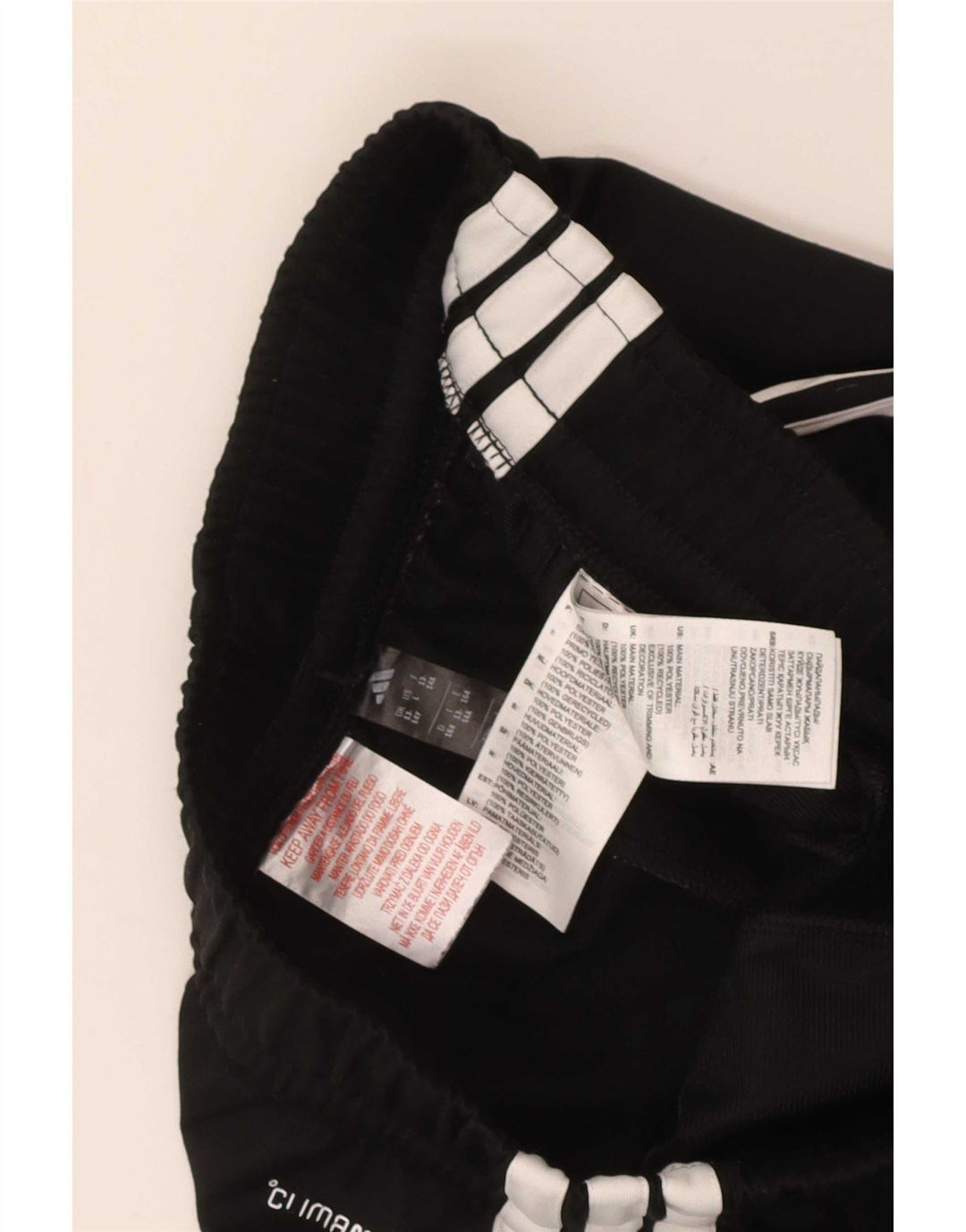 Pantaloni de trening Adidas baieti 13-14 ani poliester negru