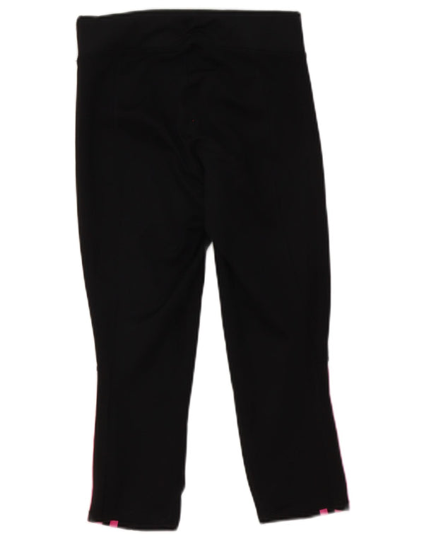 Leggings Capri Adidas pentru femei UK 8 Small Negru Poliester
