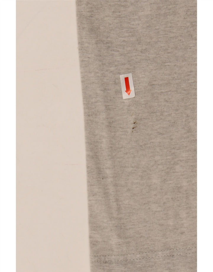 Tricou grafic Asics pentru bărbați Top mare din bumbac gri