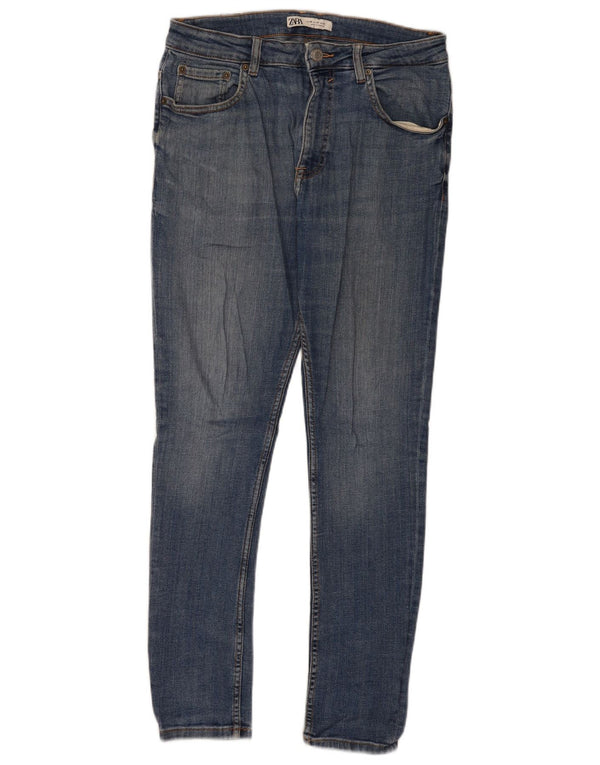 Blugi skinny pentru bărbați Zara EU 40 Medium W31 L30 Albastru