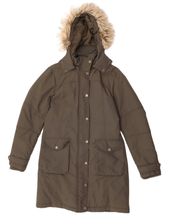 Palton căptușit pentru femei Fat Face UK 12 Medium Khaki Nylon