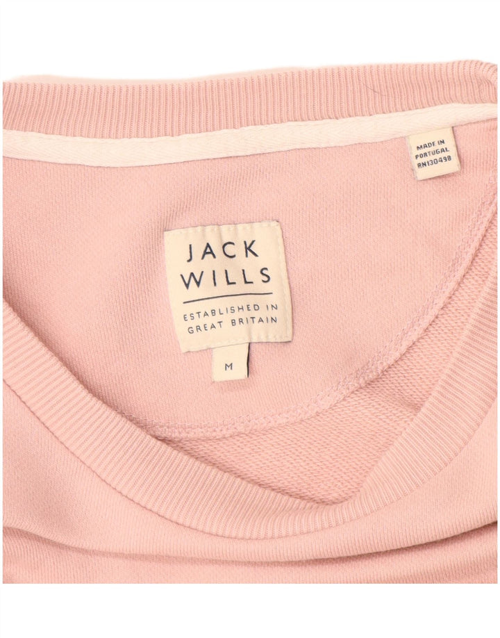 JACK WILLS Pulover grafic pentru bărbați, bumbac roz mediu