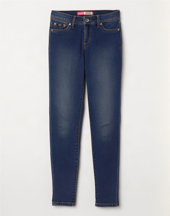 Blugi jegging Alexia Superdry pentru femei W26 L30 bumbac albastru