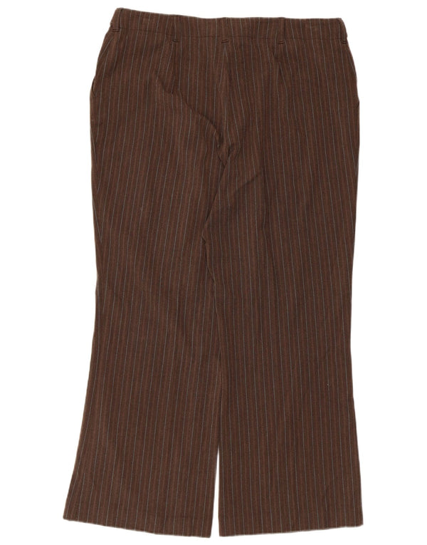 Pantaloni chino pentru femei Marks & Spencer UK 16 Large W36 L27 Maro cu dungi