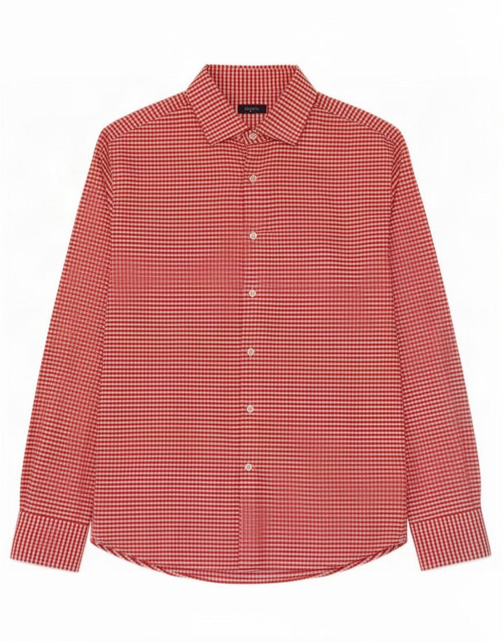 Cămașă pentru bărbați Deperlu Flannel XL Red Gingham Bumbac