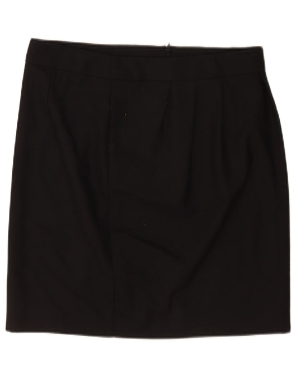 Fusta mini pentru femei Moschino UK 12 Medium W30 Poliester negru