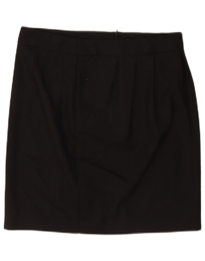 Fusta mini pentru femei Moschino UK 12 Medium W30 Poliester negru