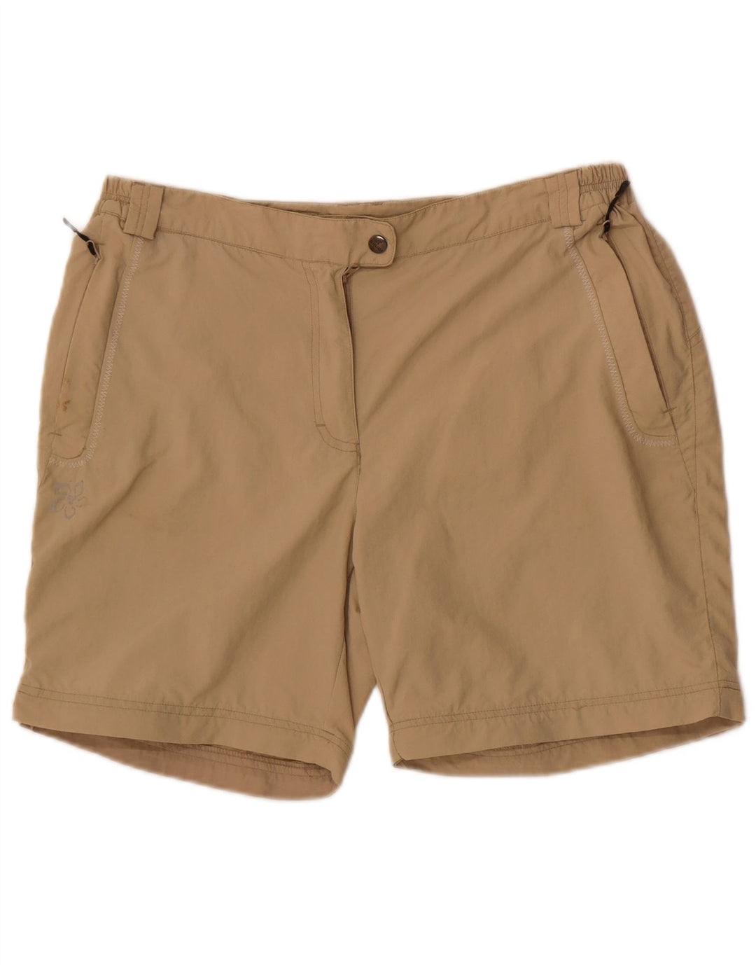 Pantaloni scurți casual Brugi pentru femei IT 50 XL W34 poliester bej