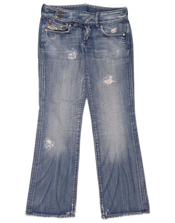 Jeans Bootcut Distressed pentru femei Diesel W29 L29 Bumbac albastru