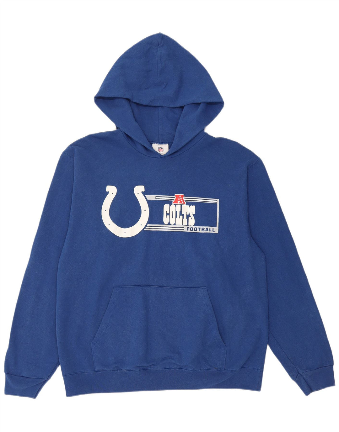 Pulover cu glugă grafic NFL pentru bărbați, mare, albastru, bumbac