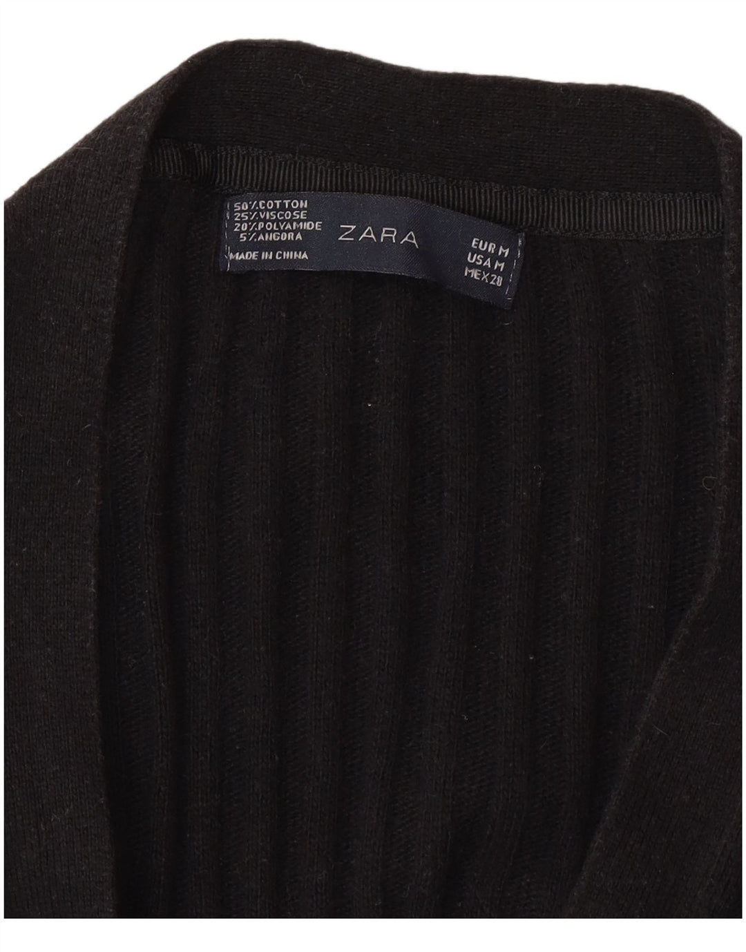 Pulover cardigan pentru femei Zara UK 12 Medium Negru