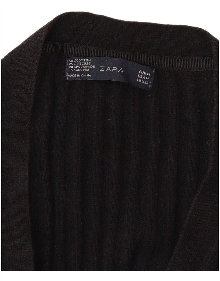 Pulover cardigan pentru femei Zara UK 12 Medium Negru