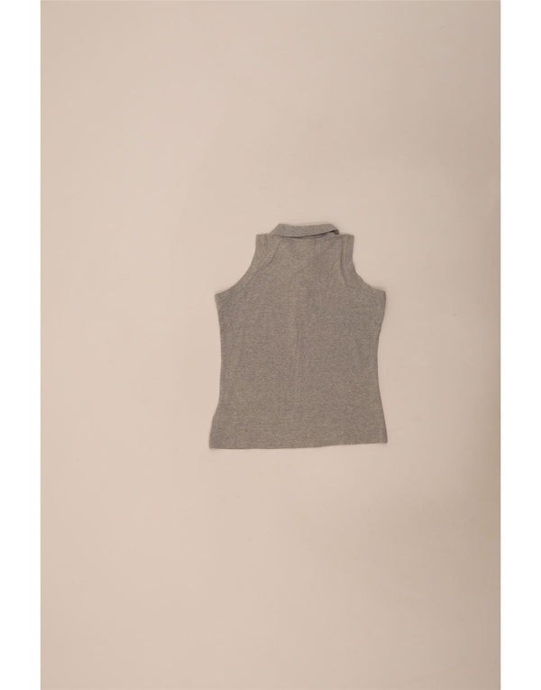 Tricou polo fără mâneci pentru femei Lotto UK 10 mic bumbac gri