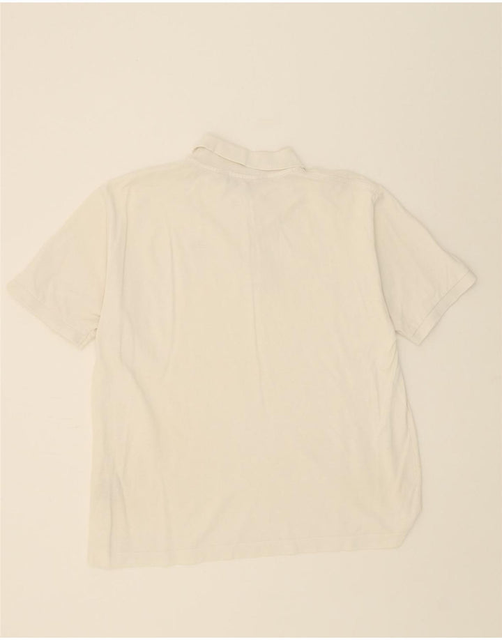 KAPPA Mens Polo Shirt Large White Cotton Vintage Kappa and Second-Hand Kappa from Messina Hembry 
