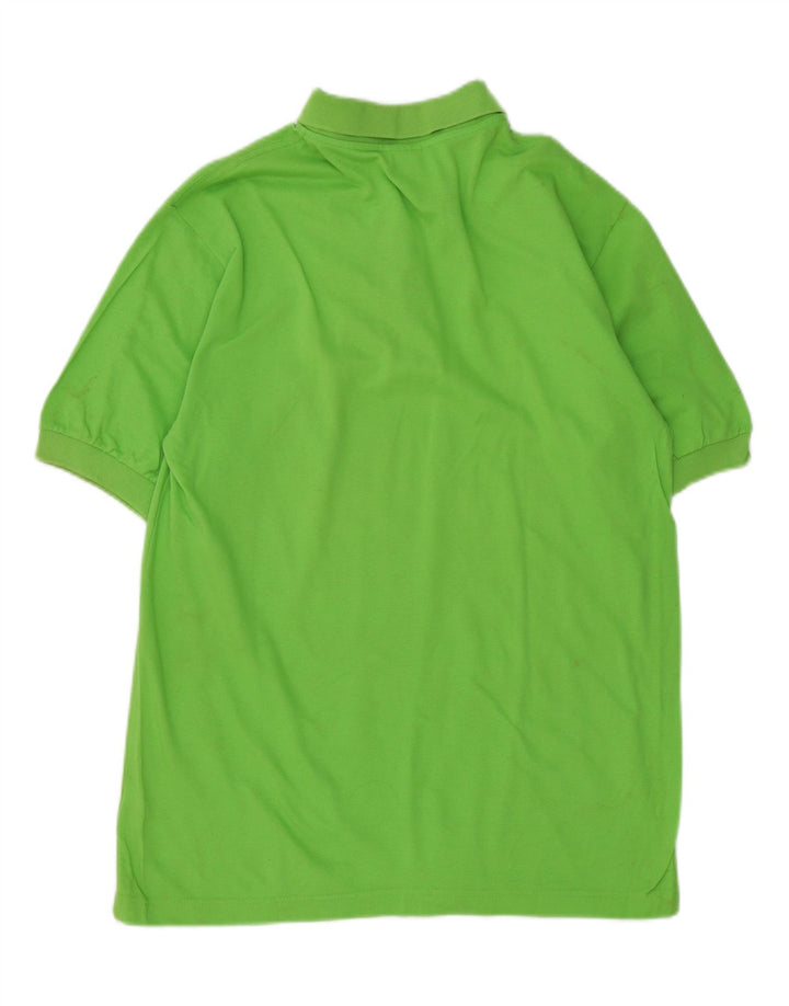 DIADORA Mens Polo Shirt Small Green Cotton