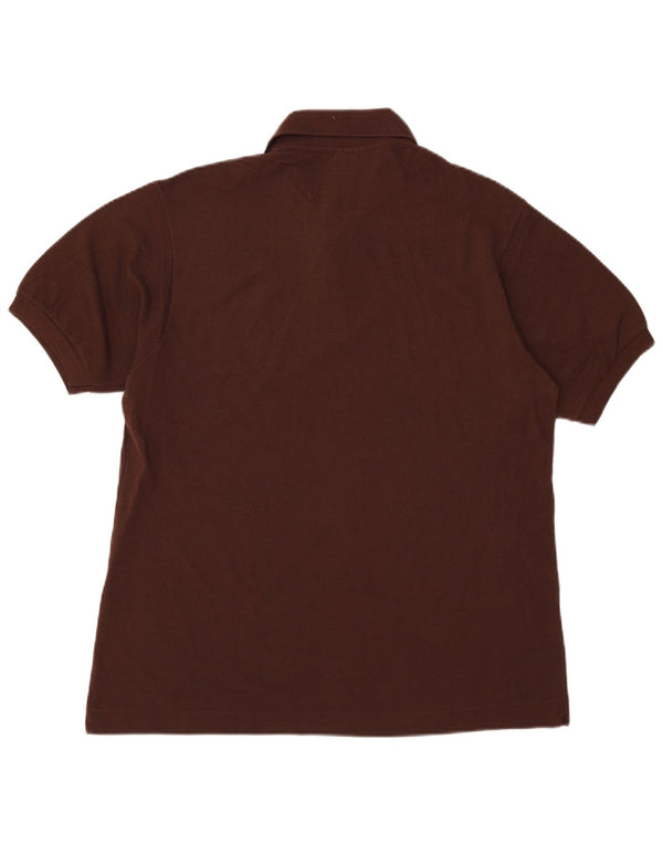 Tricou polo Lacoste pentru bărbați mărimea 5 mare, bumbac maro