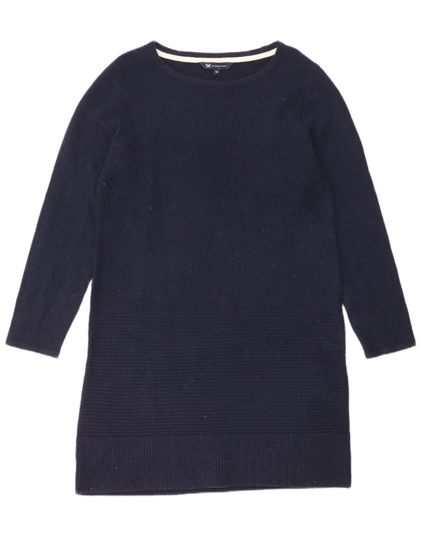 Crew Clothing Rochie cu mânecă lungă pentru femei UK 16 Mare bleumarin