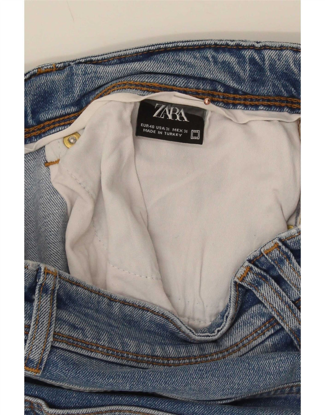 Blugi slim pentru bărbați Zara EU 40 Medium W31 L30 Albastru