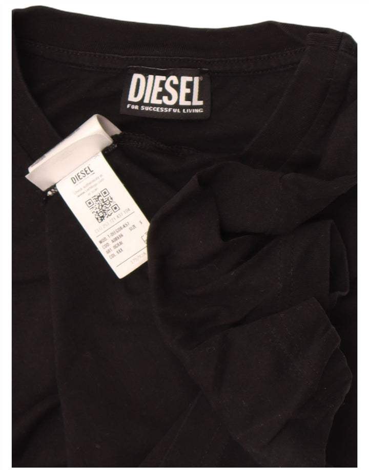 Tricou grafic pentru bărbați Diesel Top mic, negru, bumbac