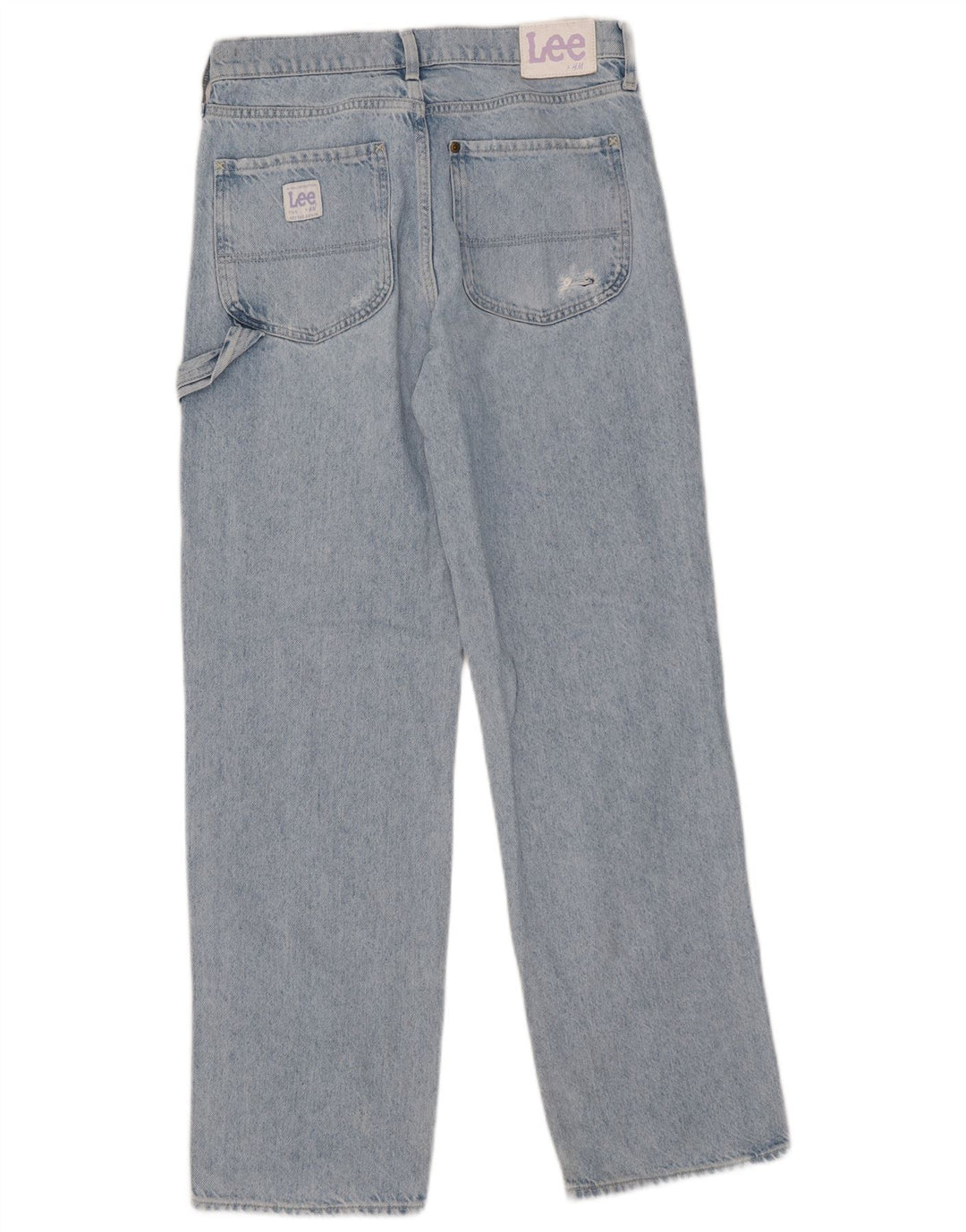 Lee Blugi Distressed drepte pentru femei EU 36 Mici L30 L30 Bumbac albastru