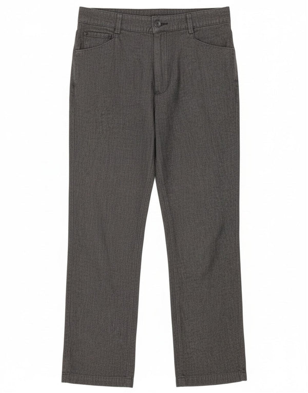 Pantaloni casual Lee pentru femei cu talie înaltă US 10 Large W30 L29 Gri Herringbone