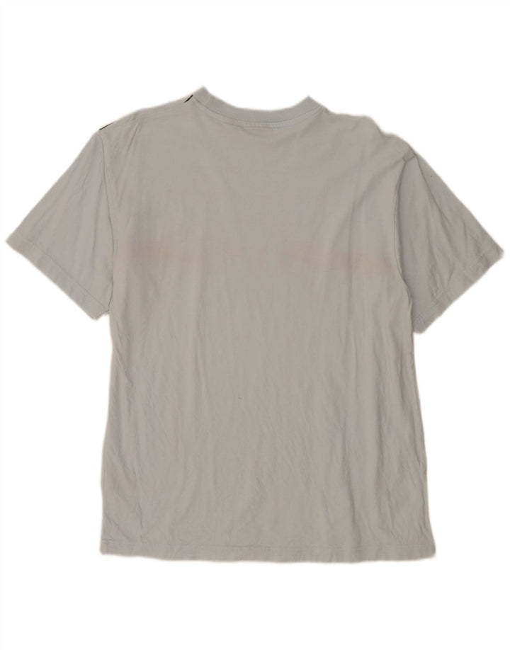 Tricou cu grafic Fila pentru bărbați Top mare din bumbac cu dungi gri