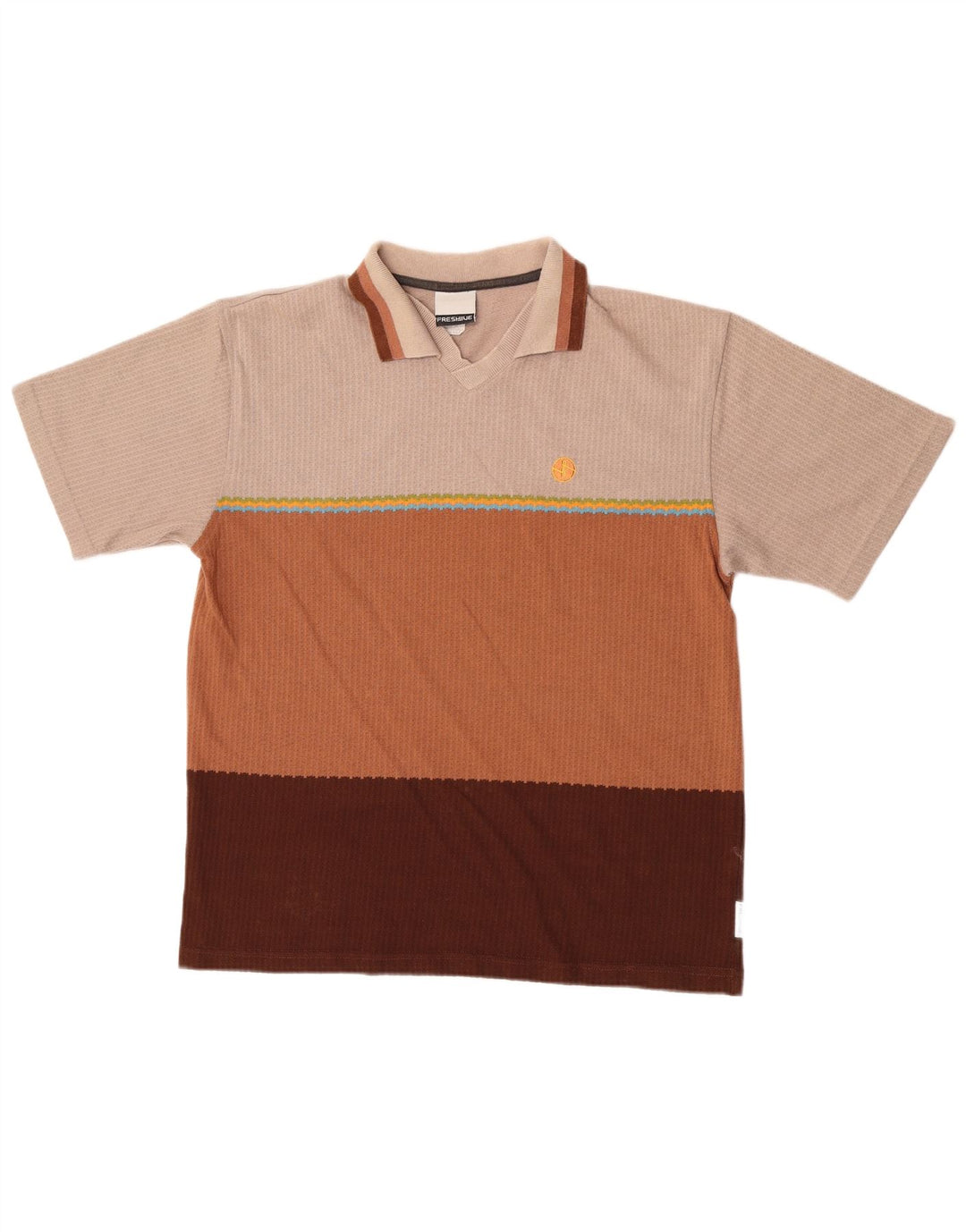 Tricou polo vintage pentru bărbați, bumbac cu dungi medii, multicolore