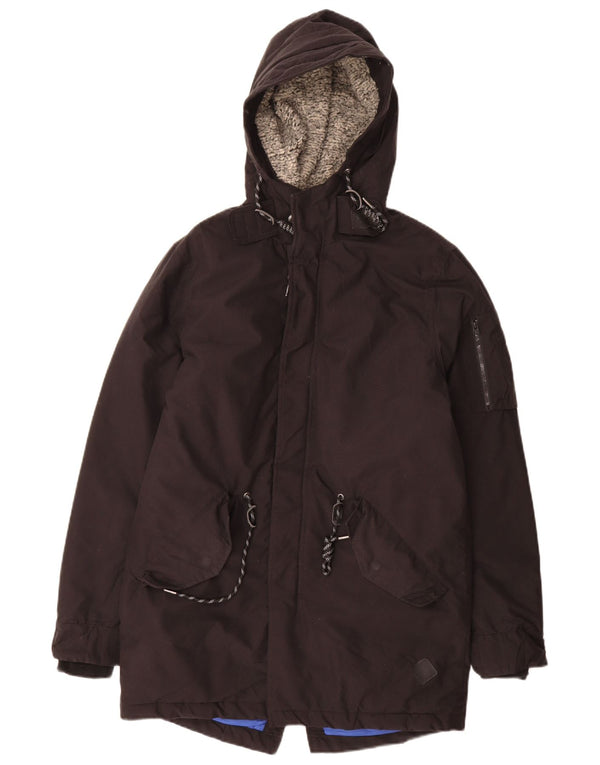 Jack & Jones jachetă parka cu glugă pentru bărbați UK 34 XS poliester negru