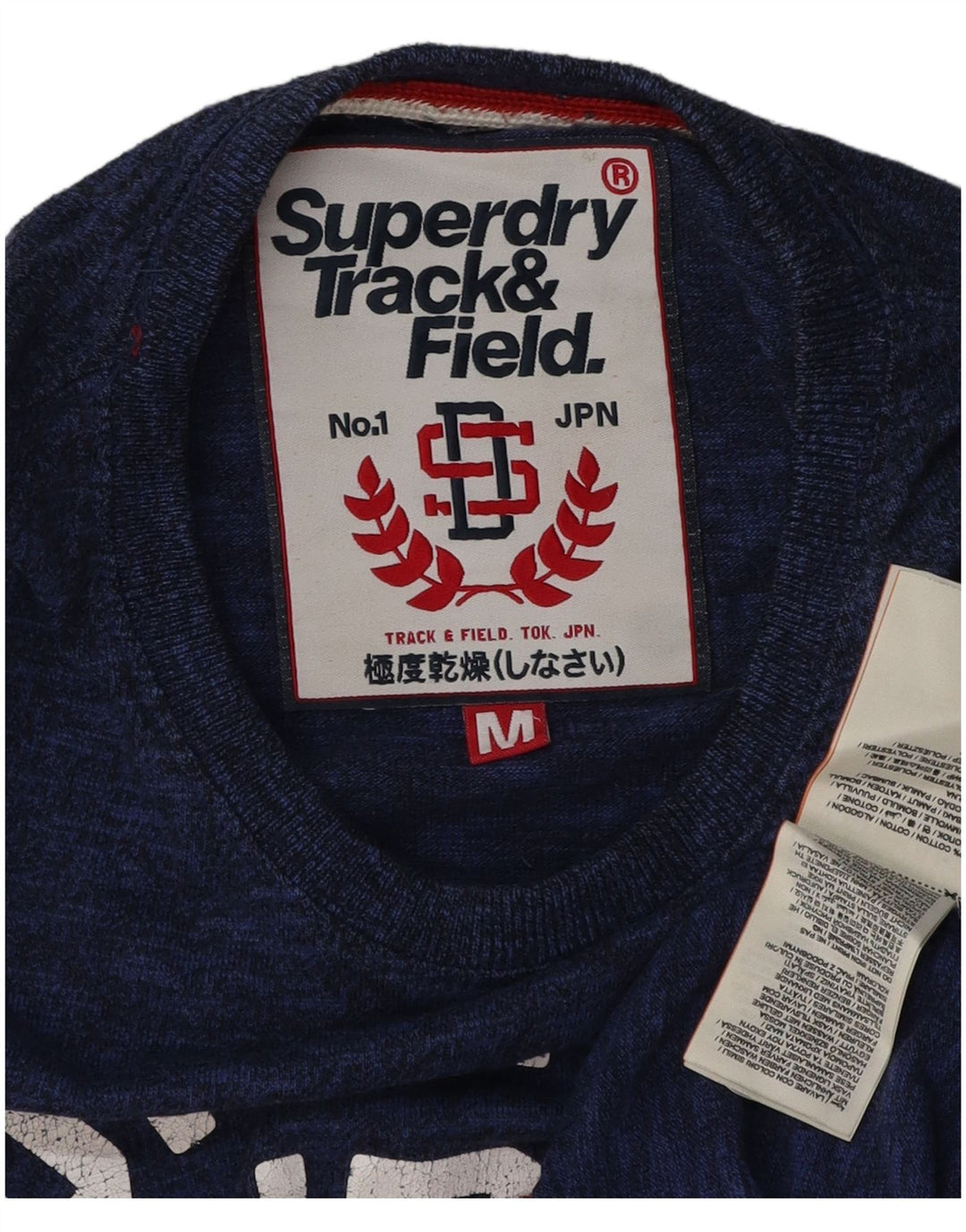 Tricou grafic pentru bărbați SUPERDRY Top din bumbac albastru mediu