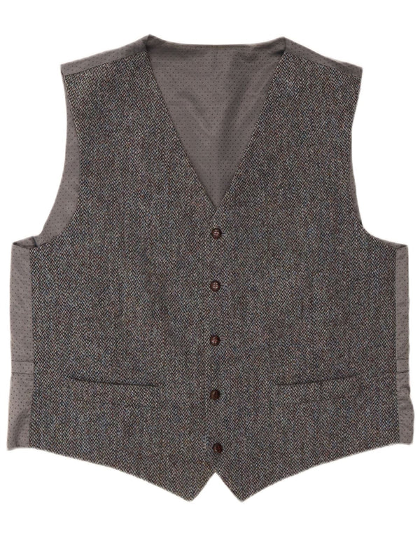Vestă pentru bărbați Harris Tweed 2XL, gri, lână nouă