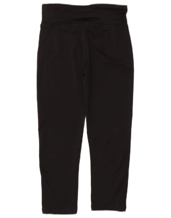 Leggings Reebok pentru fete Capri Graphic 10-11 ani poliester negru