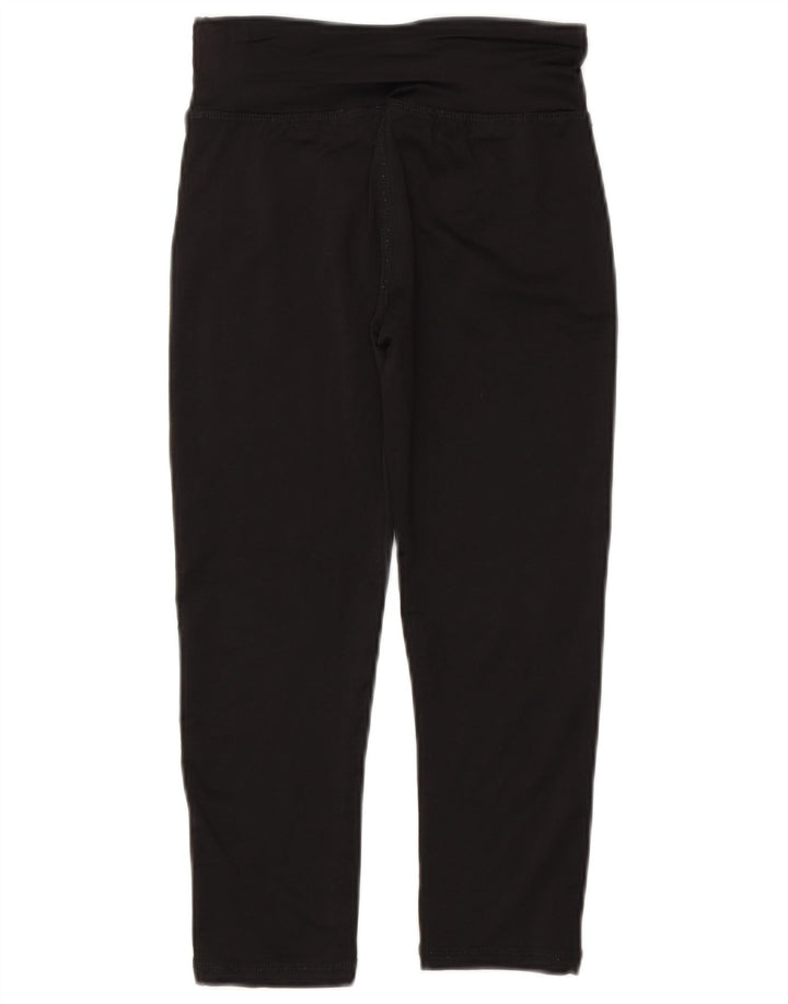 Leggings Reebok pentru fete Capri Graphic 10-11 ani poliester negru