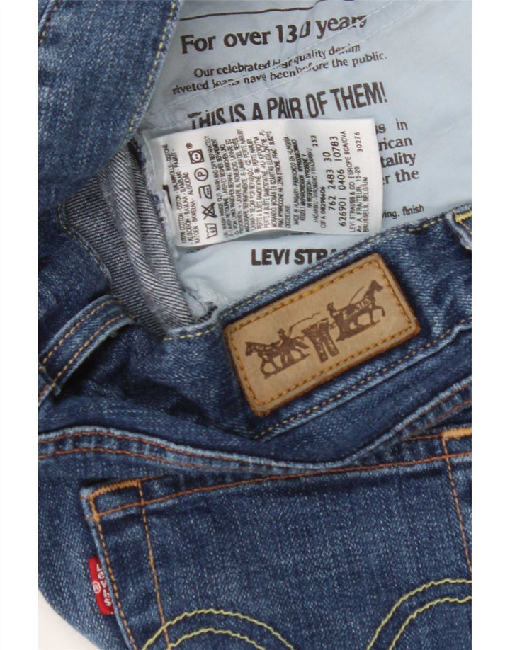 Blugi Capri pentru femei Levi's W30 L18 Bumbac albastru