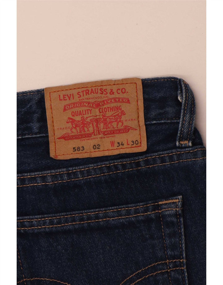 Blugi drepti pentru bărbați Levi's 583 W34 L30 albastru