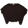 Bluză supradimensionată pentru femei Batwing Zara UK 10 Poliester negru mic
