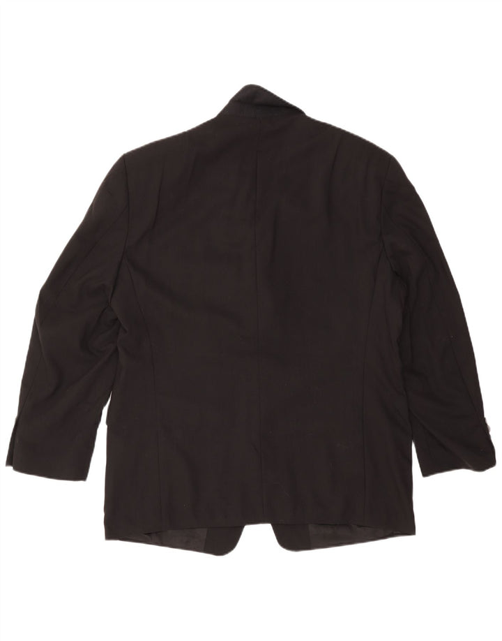 Jachetă Blazer pentru bărbați Chaps cu 3 nasturi UK 38 Lână neagră medie