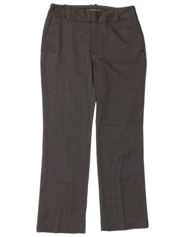Pantaloni de costum drepți pentru femei Zara EU 38 Mici L28 L30 Poliester gri