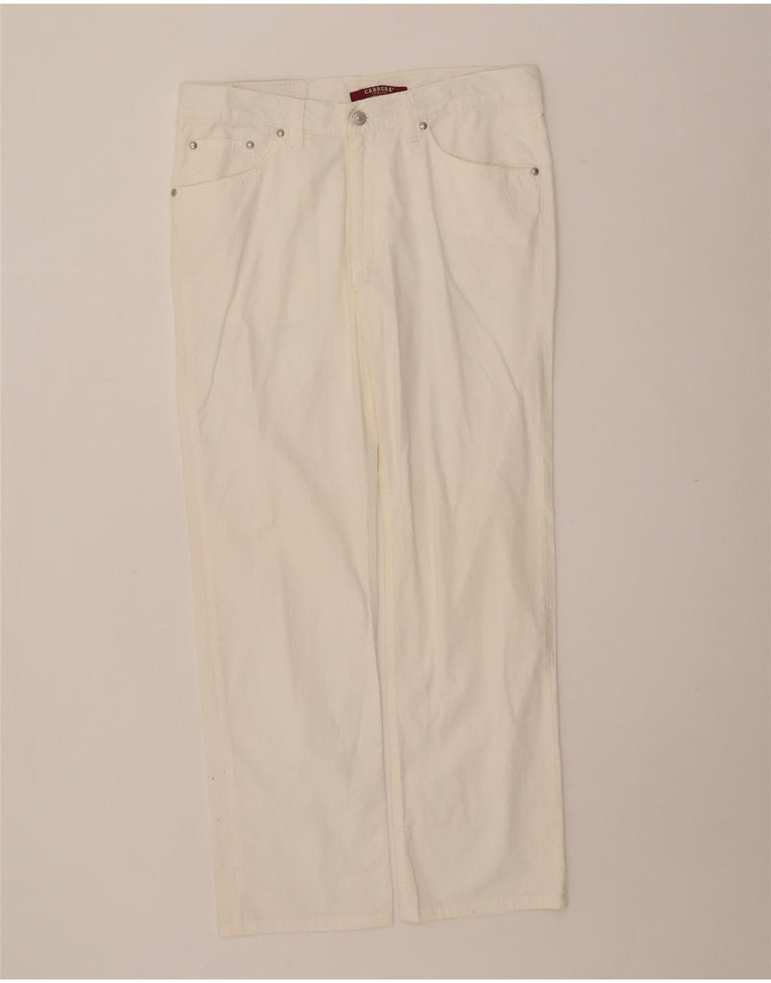 Pantaloni casual pentru bărbați Carrera 700, cu ajustare normală, mărimea 33, bumbac alb