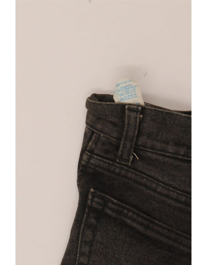 Fusta de blugi pentru femei CARRERA W28 bumbac negru mediu