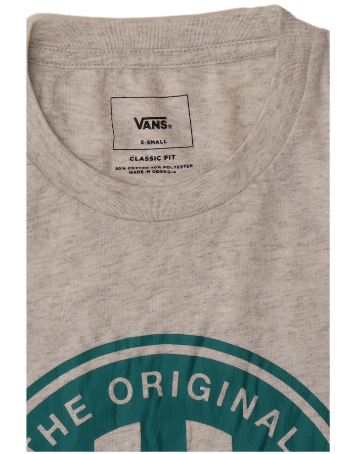 Tricou grafic pentru bărbați VANS Classic Fit Top XS bumbac cu pete gri