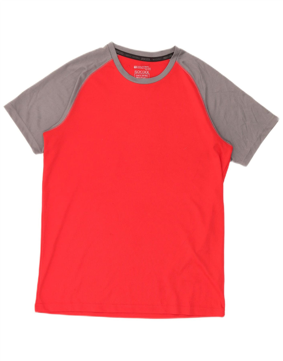 Tricou IsoCool pentru bărbați Mountain Warehouse Top Medium Red Colorblock