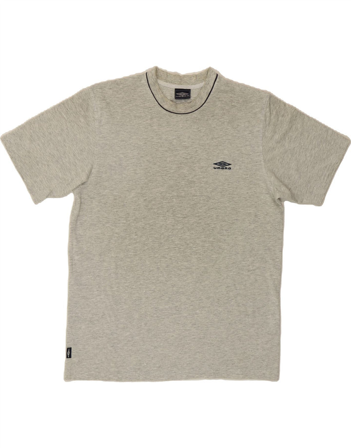 UMBRO Mens T-Shirt Top Large Grey Flecked Cotton Vintage Umbro and Second-Hand Umbro from Messina Hembry 