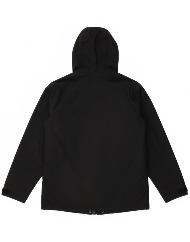 Jachetă de ploaie cu glugă supradimensionată pentru femei Berghaus UK 10 Nylon negru mic