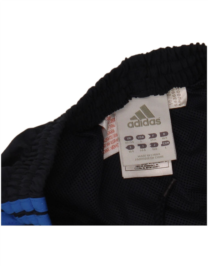 Pantaloni de trening Adidas pentru băieți 13-14 ani poliester bleumarin