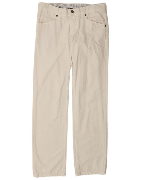 DOLCE & GABBANA Blugi drepti pentru bărbați W34 L32 Bumbac alb