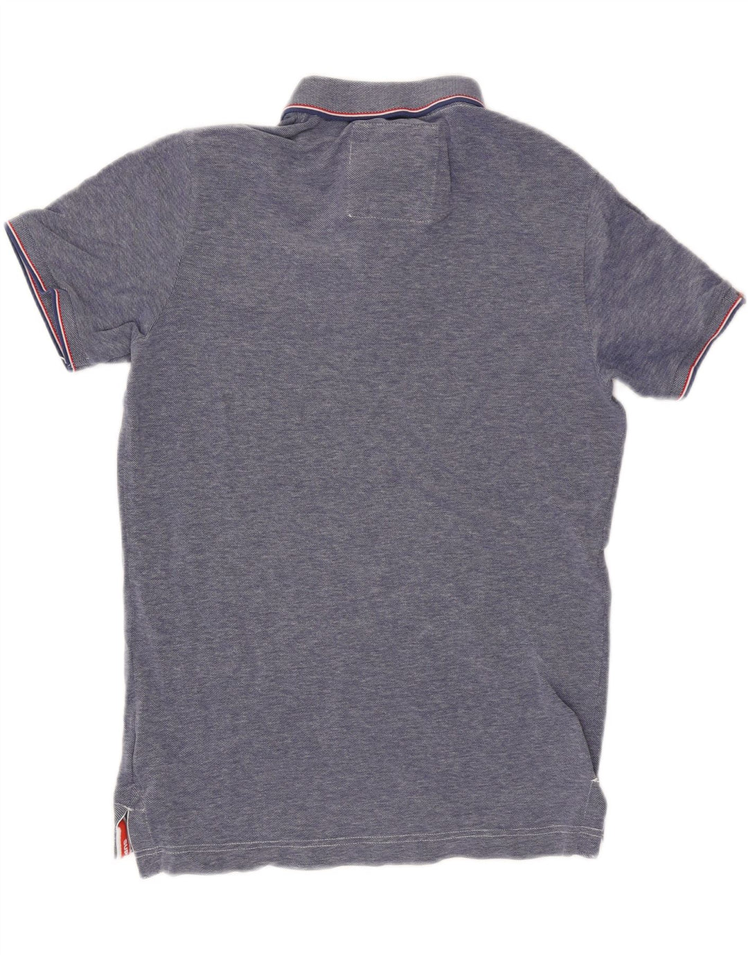 Tricou polo pentru bărbați Superdry, bumbac albastru mediu