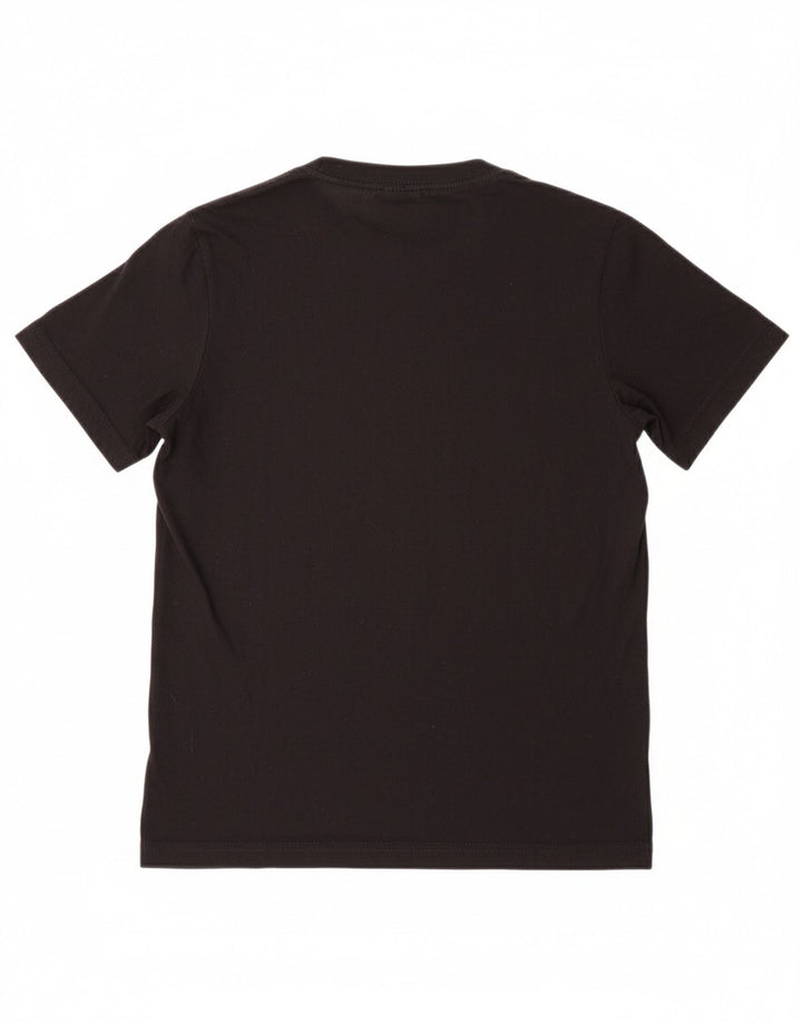 CONVERSE Boys Graphic T-Shirt Top 10-11 Years Medium Black Cotton