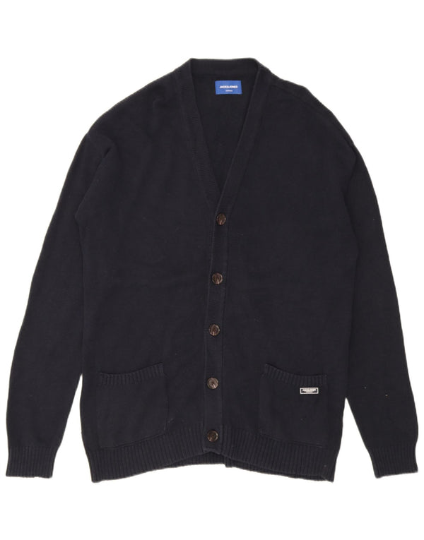 Pulover cardigan pentru bărbați Jack & Jones, mare, albastru, bumbac